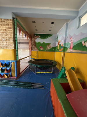 Trampoline for children used