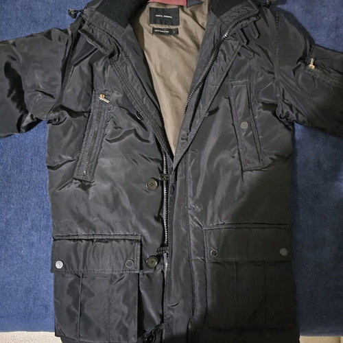 Thick winter jacket used, black, size L