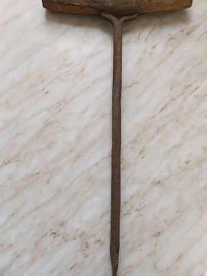 Large auger drill for trunks used