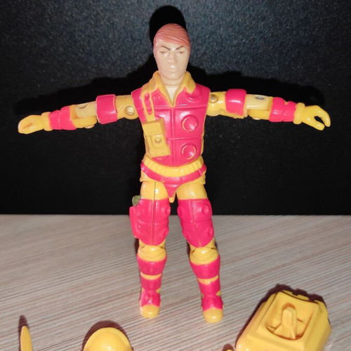 G.I.JOE Blowtorch (v1) 1984 action figure used, complete with accessories