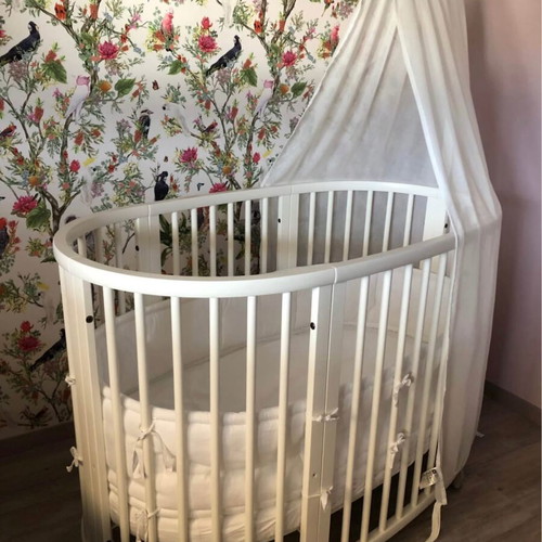 Stokke Sleepi cot like new, white, adjustable height