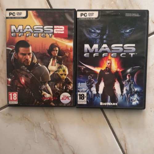 Mass Effect 1 and Mass Effect 2 PC games used, sci-fi RPG pack