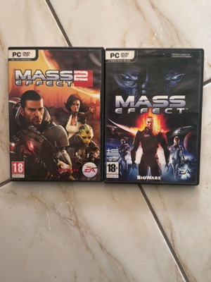 Mass Effect 1 και Mass Effect 2 PC παιχνίδια μεταχειρισμένα, πακέτο sci-fi RPG