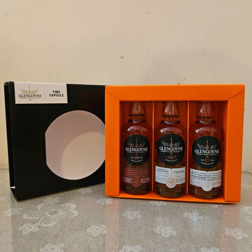 Glengoyne Triple set 12yo, 18yo and Legacy whisky miniature new