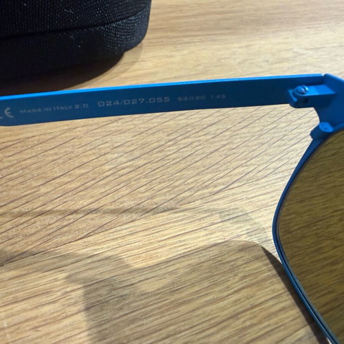 Italia Independent unisex mirror sunglasses like new, blue and orange
