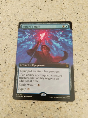 Magic the Gathering Wizard's Staff card