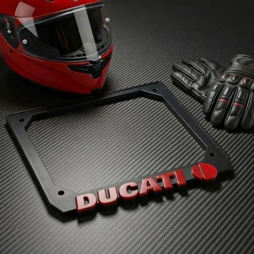 3D Printed Motorcycle License Plate Holder New with Custom Logo