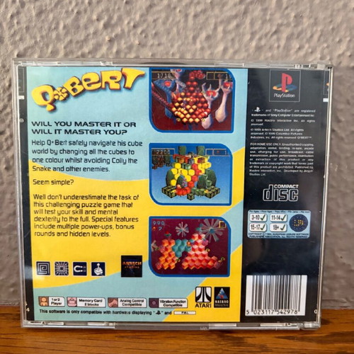Q*bert PlayStation 1 arcade game