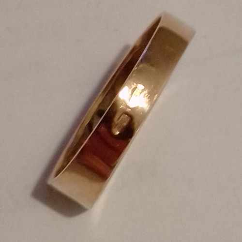 Men's ring 14K Russian gold with natural diamonds like new