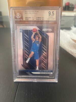 2018-19 Panini Prizm Luka Doncic RC #280 BGS 9.5 Gem Mint Rookie κάρτα