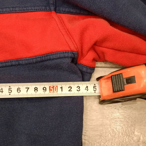 Nike quarter-zip sweatshirt used, vintage navy and red colorblock