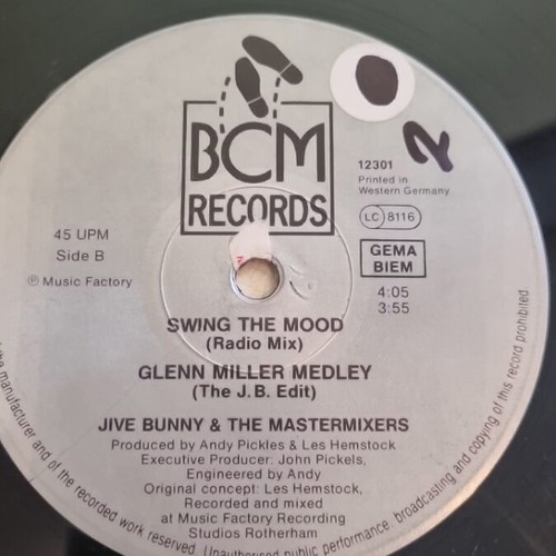 Jive Bunny vinyl record used