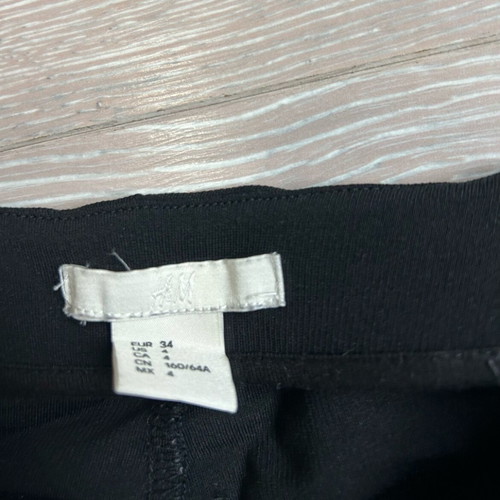 H&M women's black pants used, size XS 34 6