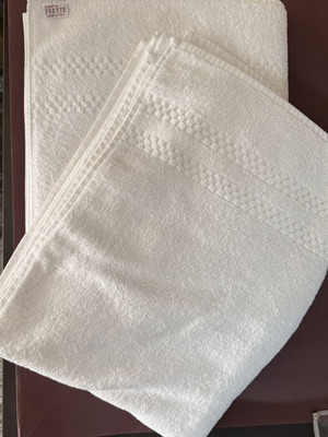 Frette Bath Towels new, 2 pieces 180x70 cm white