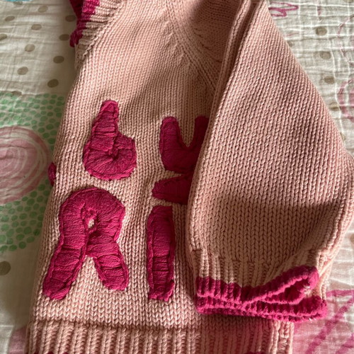 Fue Follet knitted baby girl hoodie like new