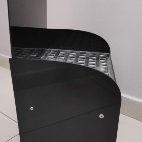 Plexiglass tabletop stand two-tier with 144 organizing slots like new