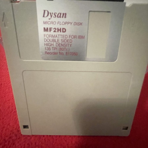3.5 Micro Floppy Disk used