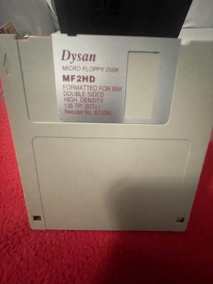 3.5 Micro Floppy Disk used