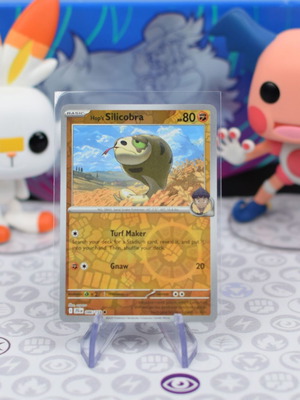 Hop's Silicobra Pokemon card JTG 086 Reverse Holo