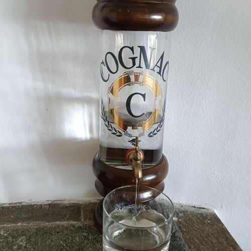 Vintage cognac serving bottle like new, 1970s