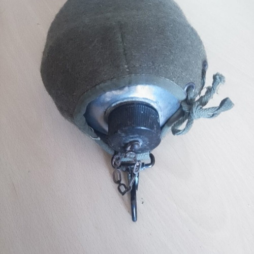 Military canteen used, aluminum