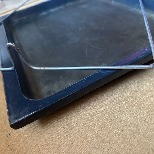 Old baking tray used