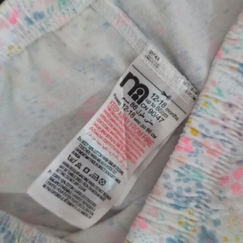 Girls' cotton shorts pajamas like new, colorful