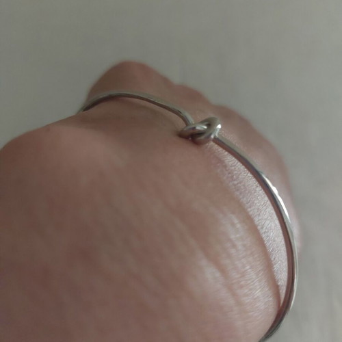 Bracelet from stainless steel like new, thin and light, silver color