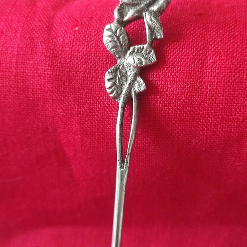 Silver 800 Dessert Spoon and Fork Vintage Set like new