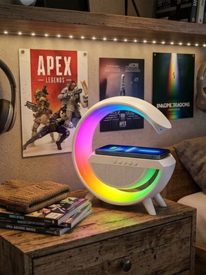G-Style Smart Ηχείο Φωτιζόμενο Καινούργιο με Ασύρματη Φόρτιση