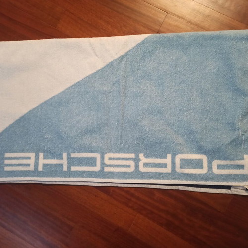 Porsche large beach towel used, very good condition