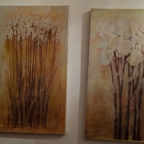 Diptych canvases used, set of 2, 50x30 cm