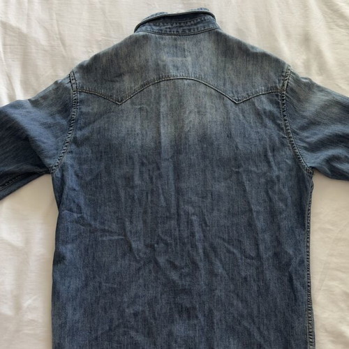 Replay women's denim shirt large like new, blue