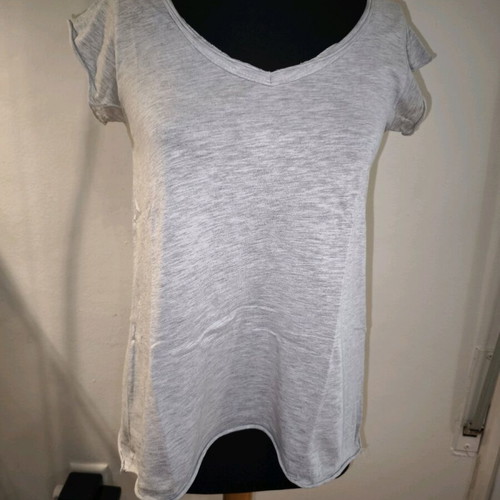 Gray short-sleeve shirt used, size L