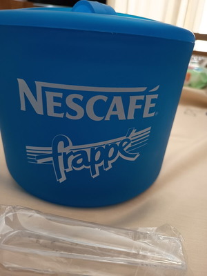 Nescafe Frape κουβάς πάγου καινούργιος με διπλό τοίχωμα και καπάκι