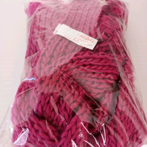Pink braided scarf new