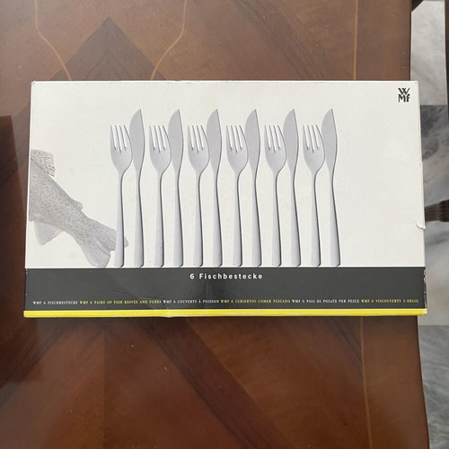 WMF Fish Cutlery Set new, 6 forks and 6 knives