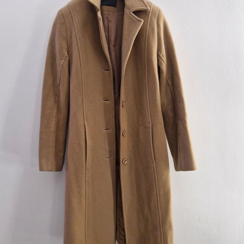 Artisti Italiani camel coat used, size XS