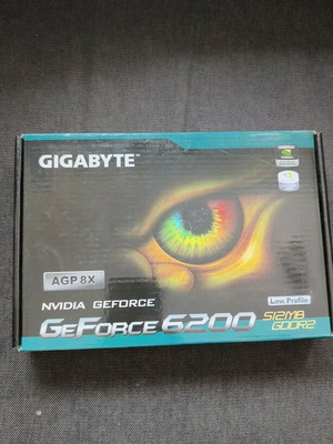 Gigabyte GeForce 6200 graphics card new, AGP 8X, 512MB GDDR2