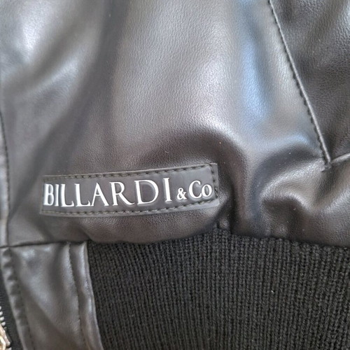 Vintage 1970s biker style jacket like new, faux leather, black