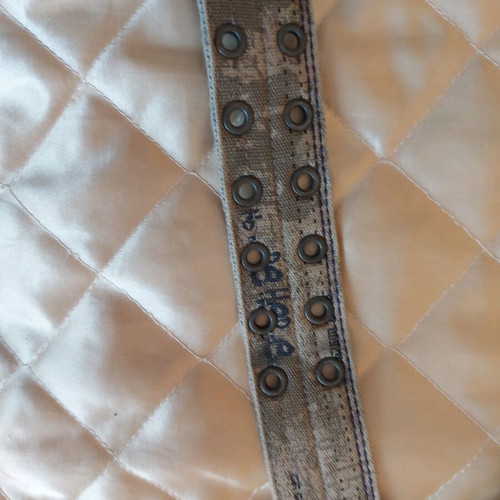 Men's belt used, canvas material, 99 cm length