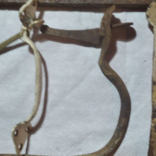 Antique iron items used, pack of 11 pieces 1780-1850