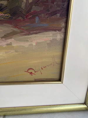 Vas. Kolokythas 1948 oil painting on canvas like new, 120x90 cm