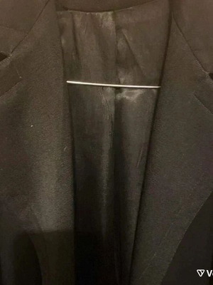 Black thin coat size S / 36 used