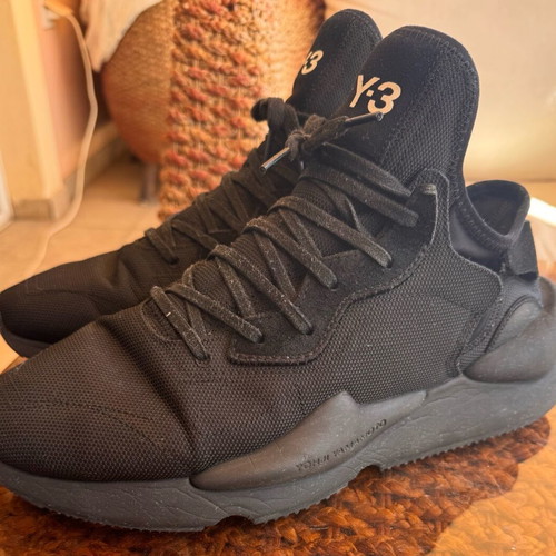 Y-3 black shoes like new, size 46