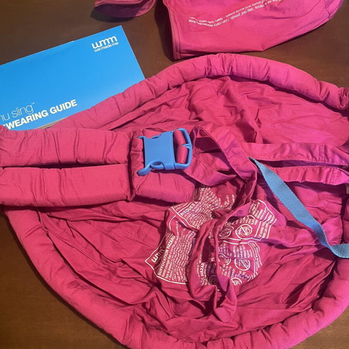 5-in-1 baby sling, fuchsia