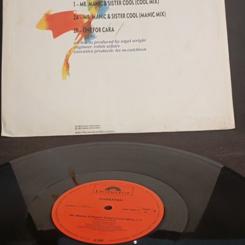 Shakatak Mr. Manic & Sister Cool vinyl like new