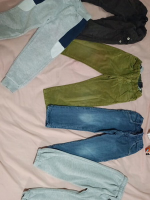 Winter pants and joggers for boys 3-4 years used, pack of 5