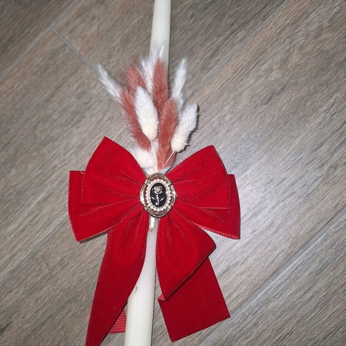 Easter candle handmade with hair accessory new