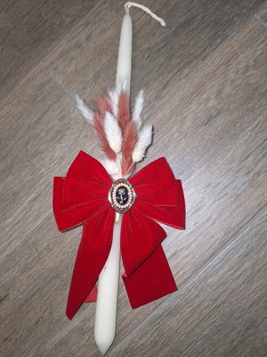 Easter candle handmade with hair accessory new
